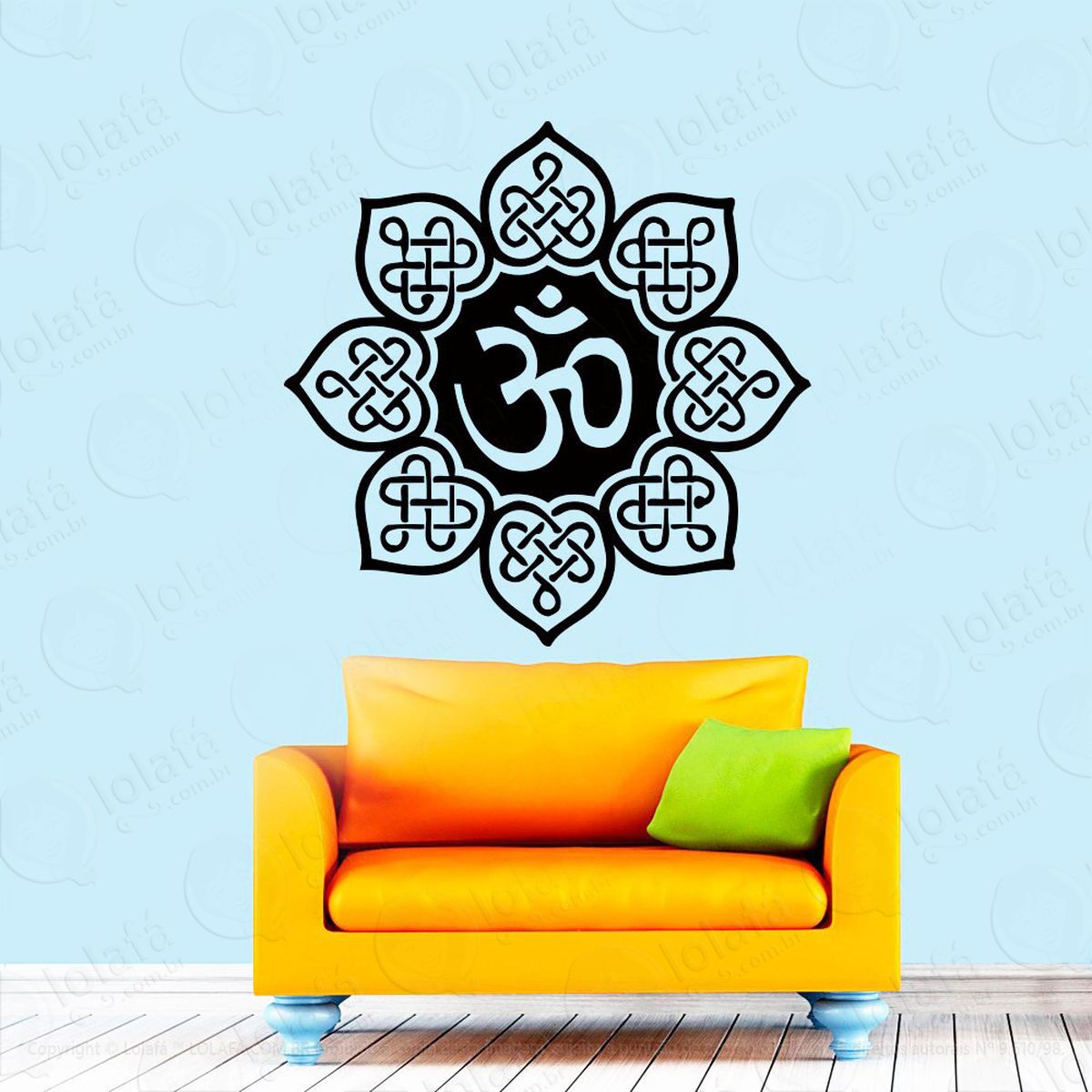 mandala para equilíbrio da mente adesivos de mandalas mod:293