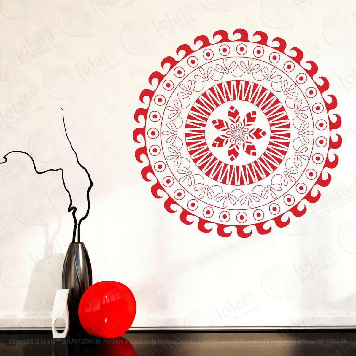mandala para cultivar boas energias adesivos de mandalas mod:306