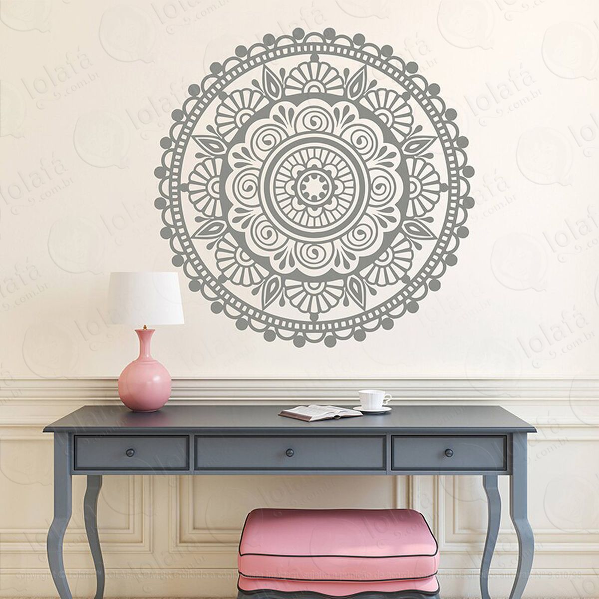 mandala da felicidade adesivos de mandalas mod:327