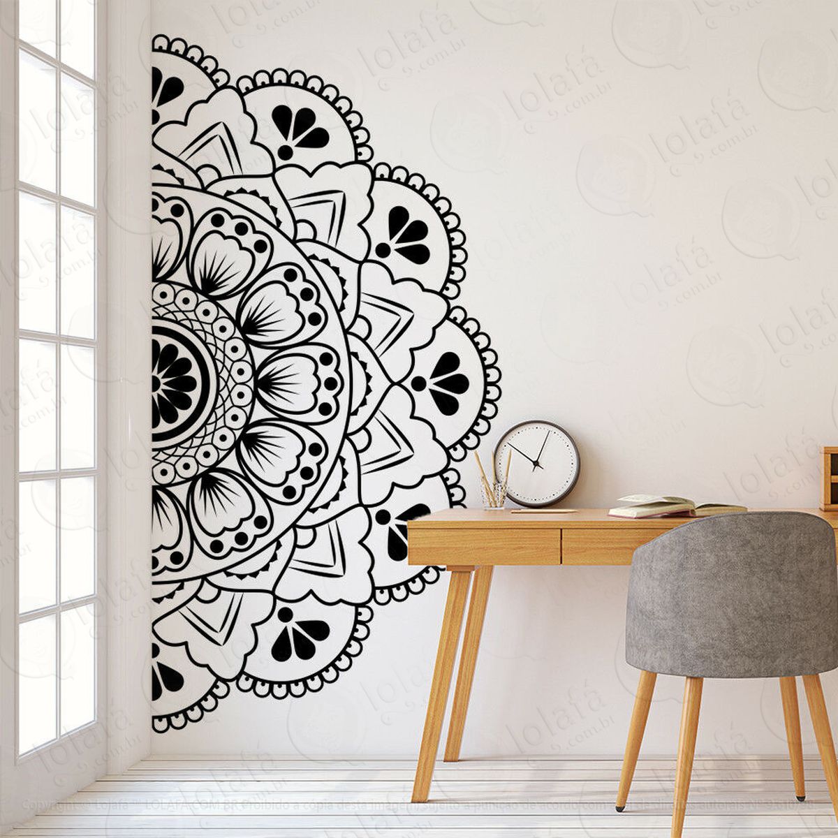 mandala para cultivar a prosperidade adesivos de mandalas mod:351