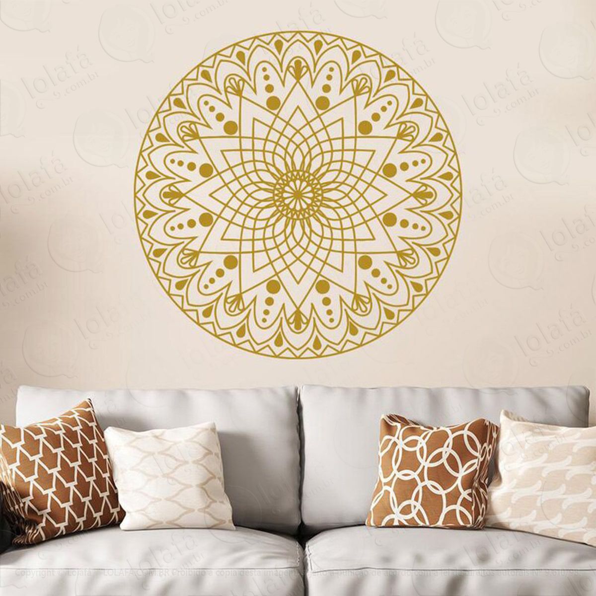 mandala para cultivar a riqueza e prosperidade adesivos de mandalas mod:355