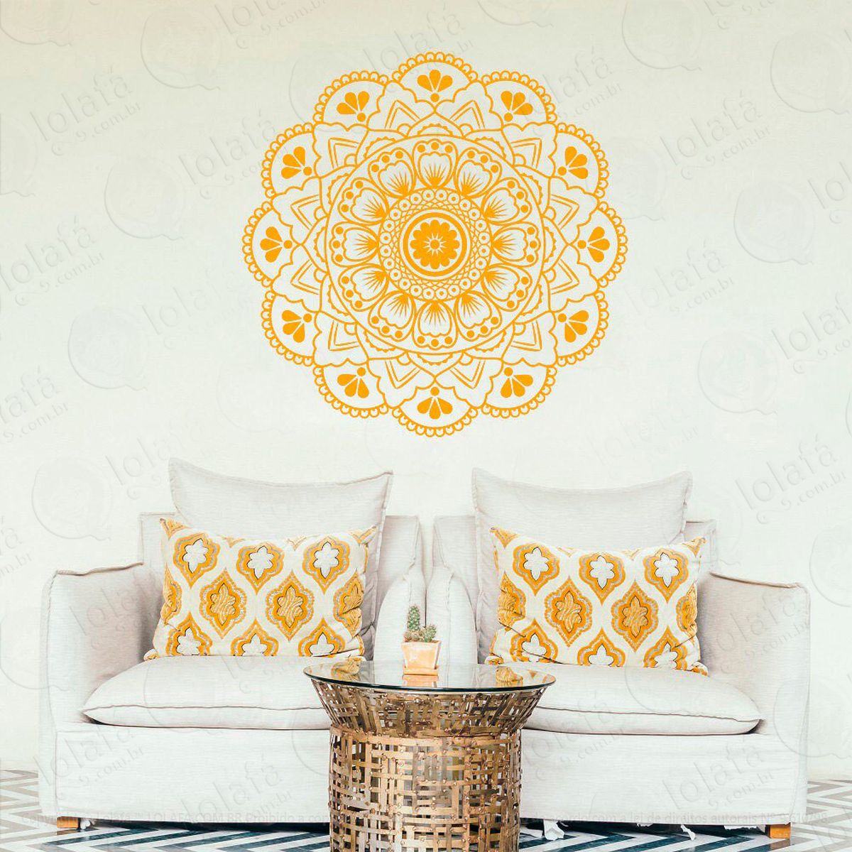 mandala da alegria adesivos de mandalas mod:366