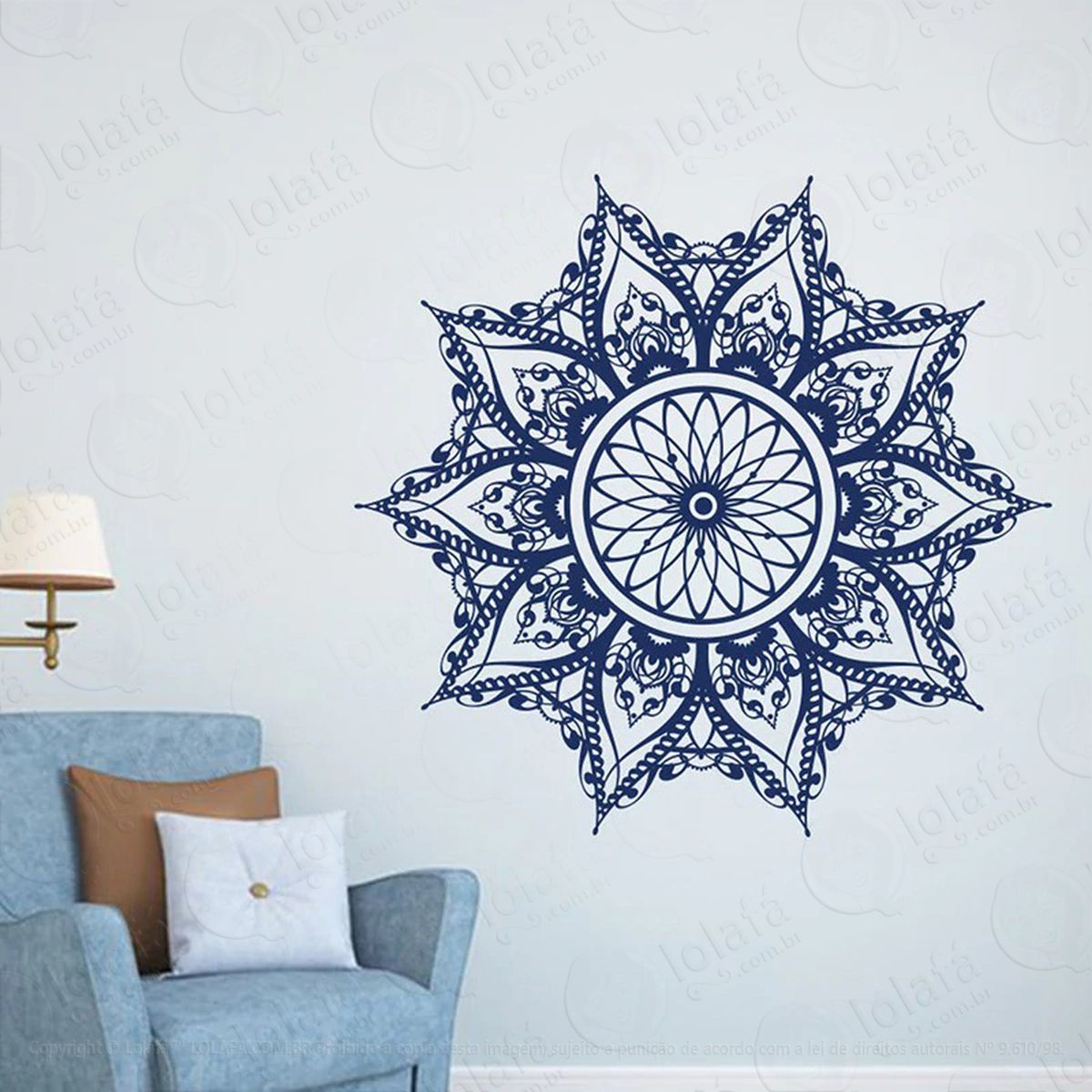 mandala para encontrar uma direção adesivos de mandalas mod:385