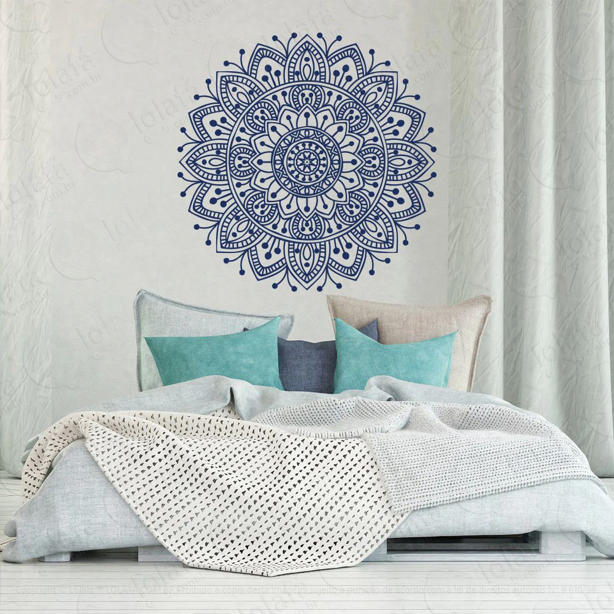 mandala da paz adesivos de mandalas mod:395