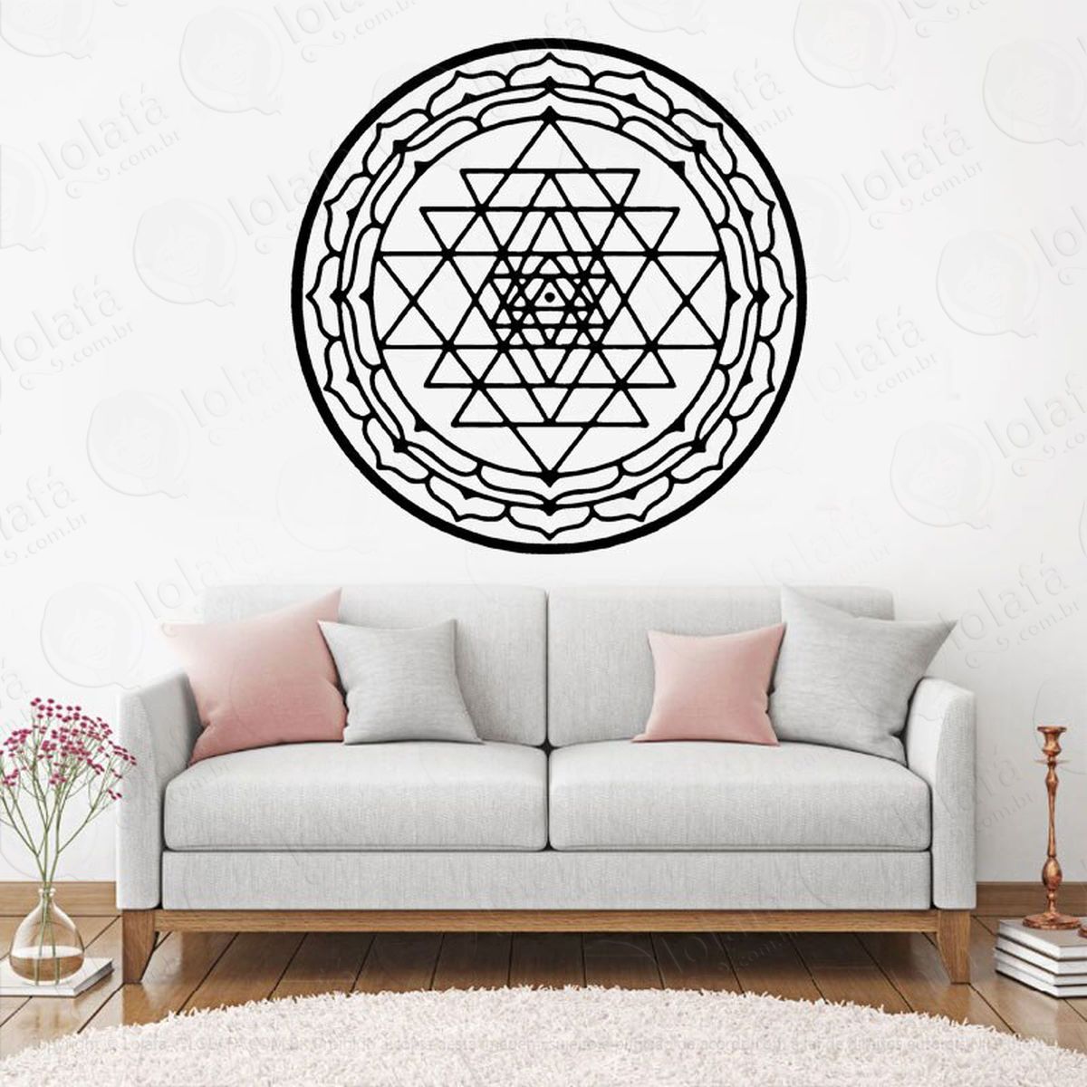 mandala para cultivar a fé adesivos de mandalas mod:434