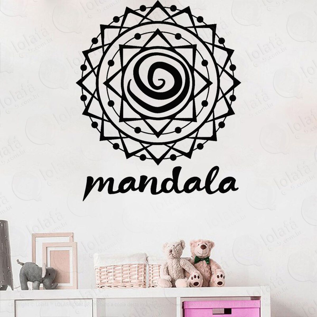 mandala para proteção da família adesivos de mandalas mod:440