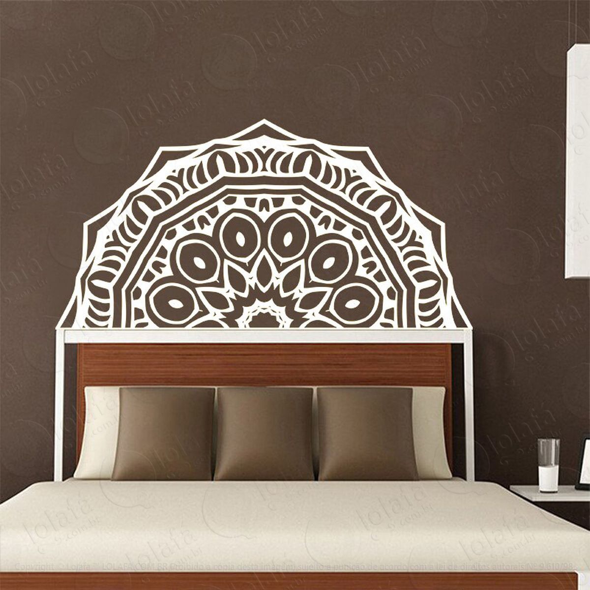 Mandala Da Serenidade Adesivo de Parede Decorativo para Casa, Quarto, Sala e Vidro - Mod:454