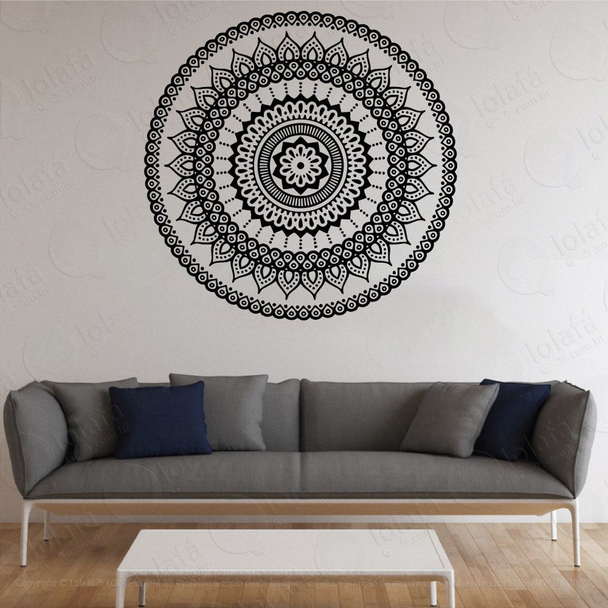 mandala para fé nos pensamentos adesivos de mandalas mod:481