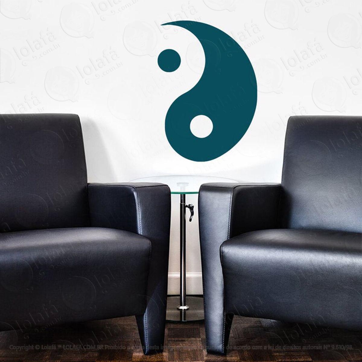 mandala yin yang para equilibrar as energias adesivos de mandalas mod:489