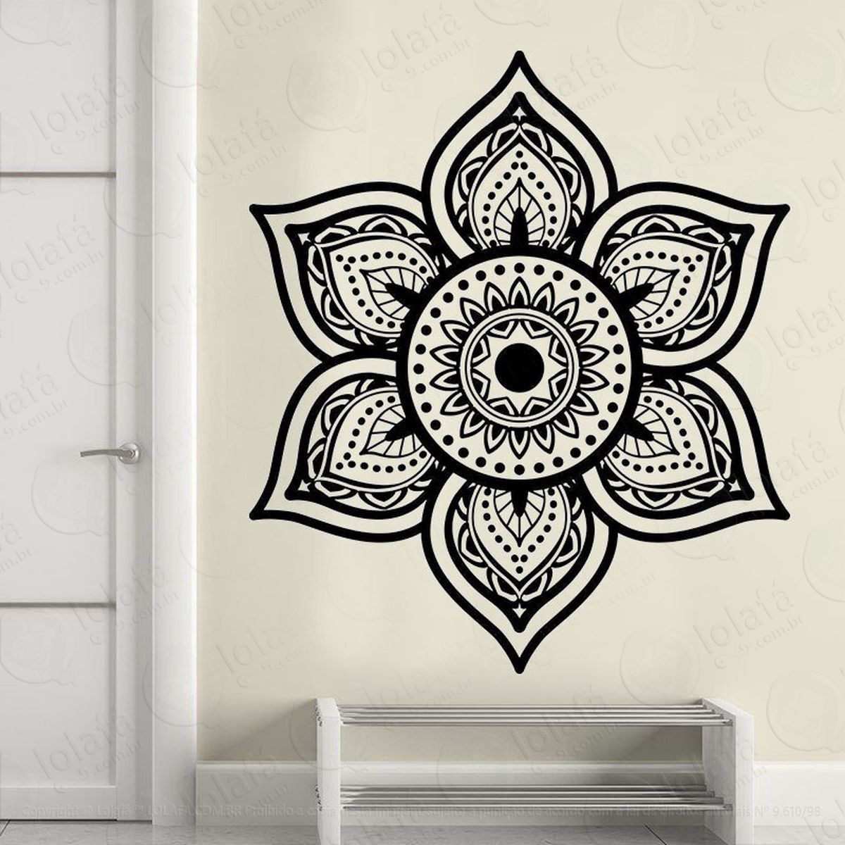 mandala do otimismo adesivos de mandalas mod:495