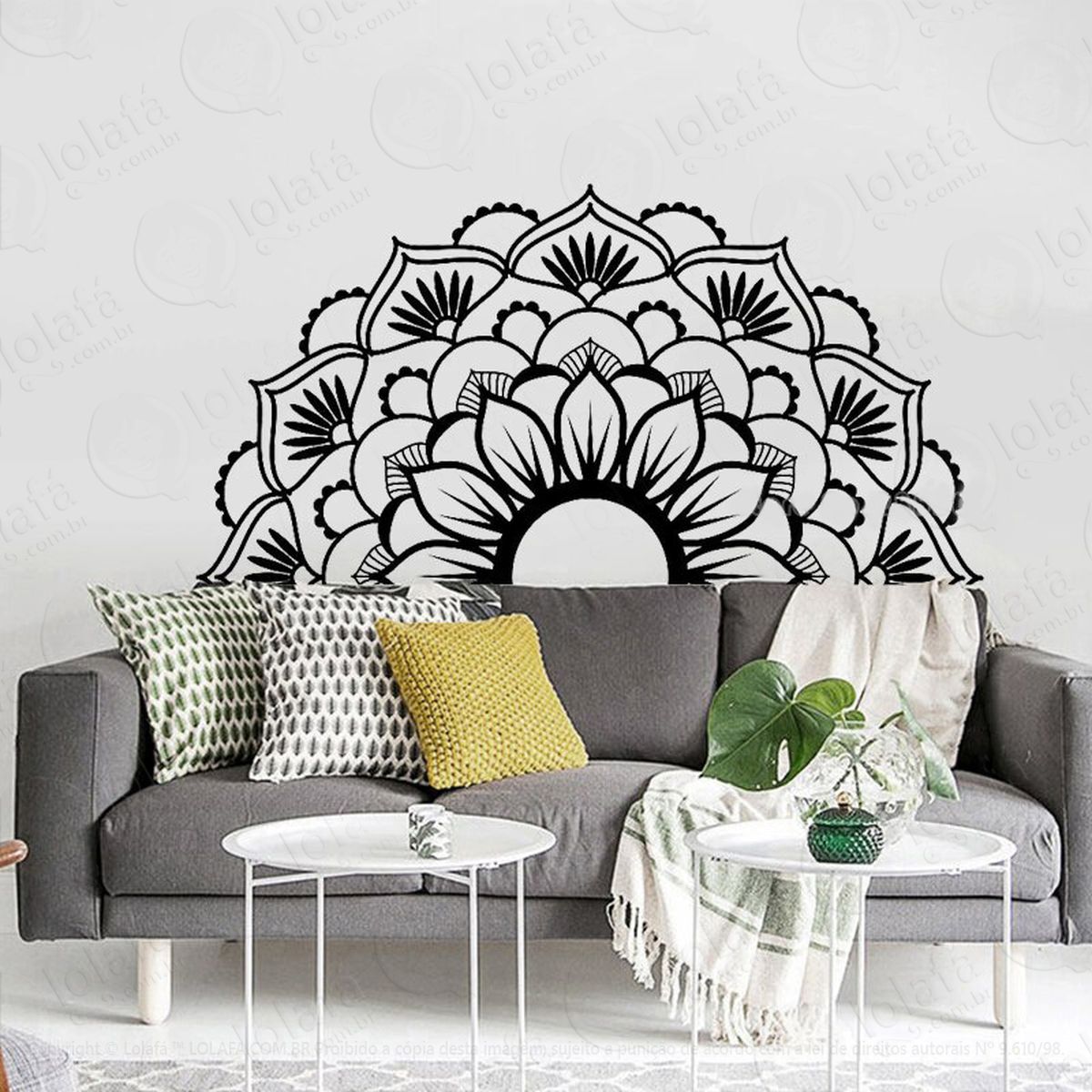 mandala para atrair coisas boas adesivos de mandalas mod:506