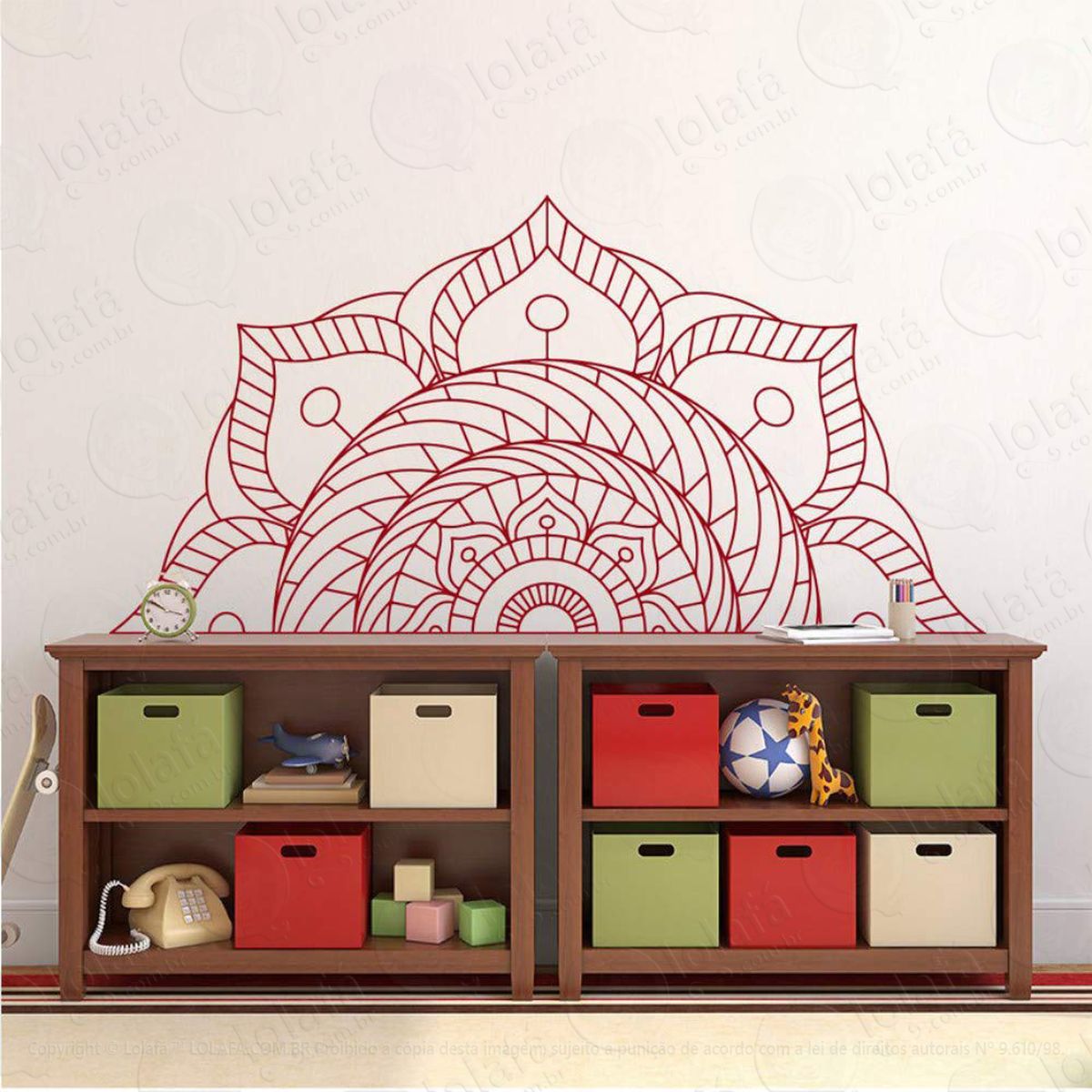 Mandala Para Preservar a Paz Adesivo de Parede Decorativo para Casa, Quarto, Sala e Vidro - Mod:516