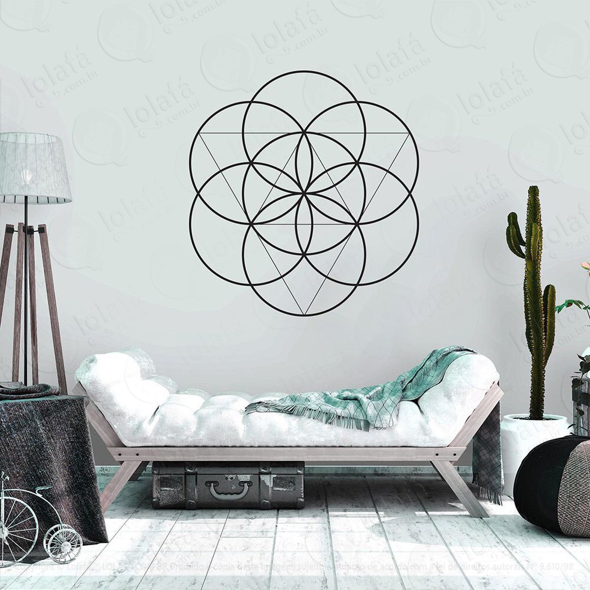 mandala seja foco adesivos de mandalas mod:526