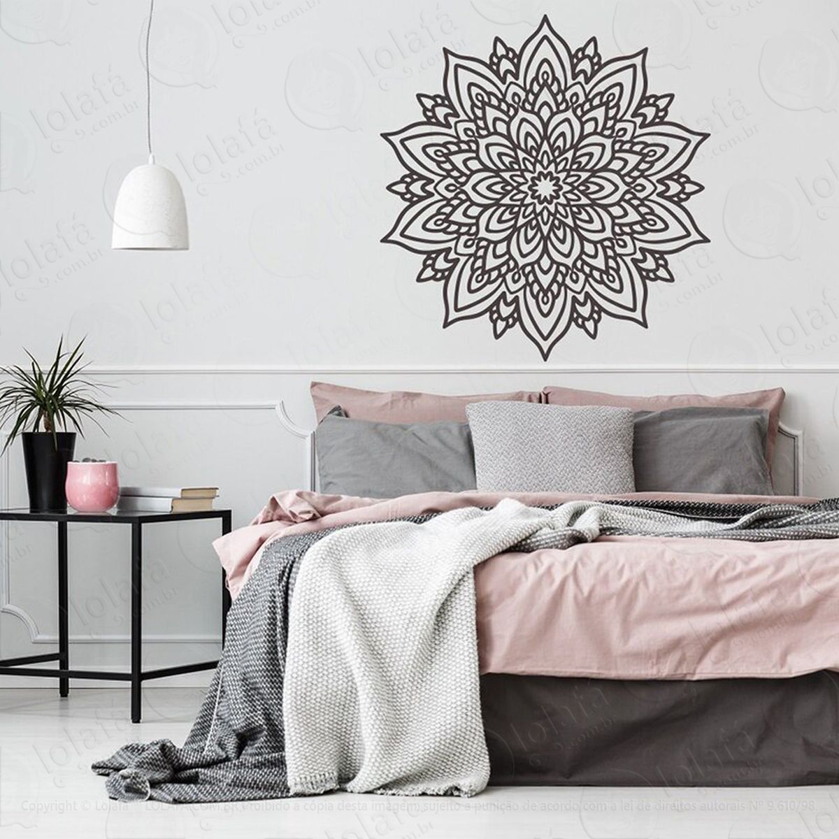 mandala para vibrações positivas adesivos de mandalas mod:549