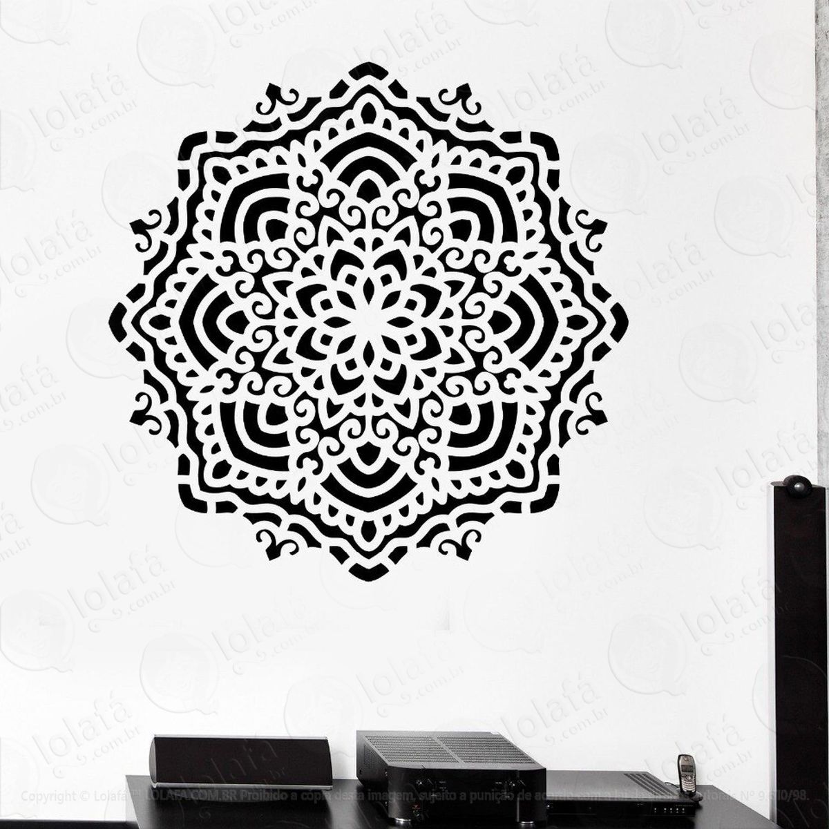 mandala para cultivar as boas ações adesivos de mandalas mod:583