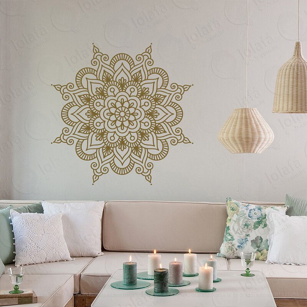 mandala para sintonizar corpo mente e espírito adesivos de mandalas mod:615