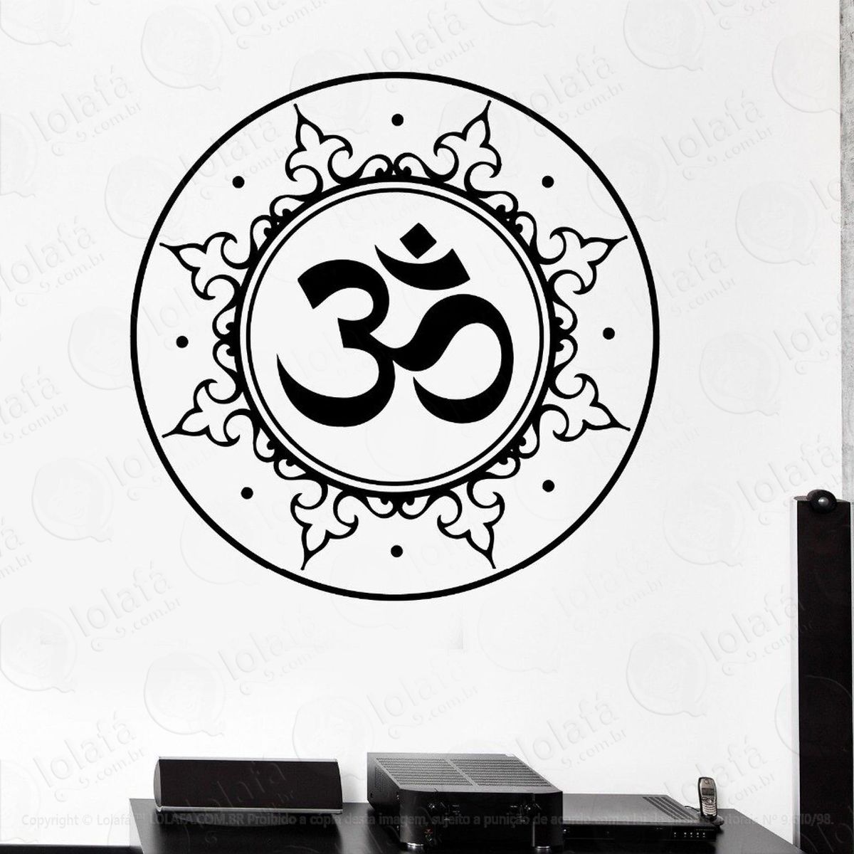 mandala do otimismo e equilíbrio adesivos de mandalas mod:618