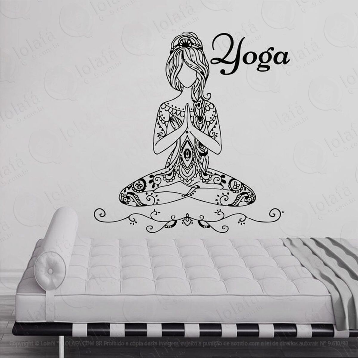 Mandala Yoga para Equilíbrio do Corpo e Alma Adesivos de Mandalas Mod:620