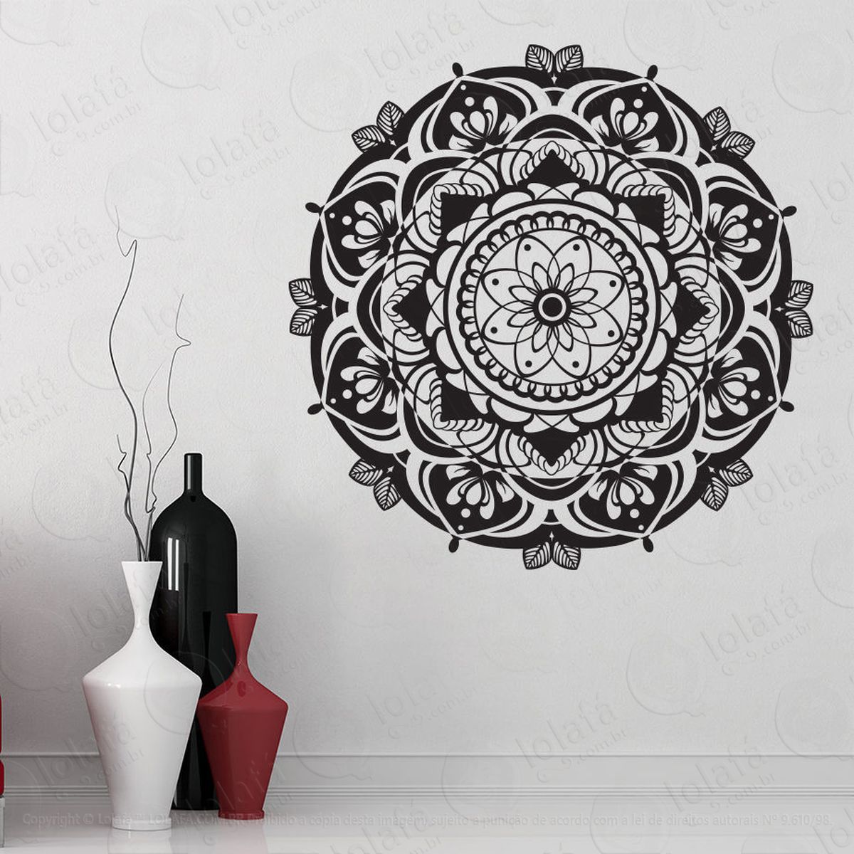 mandala seja fé adesivos de mandalas mod:637