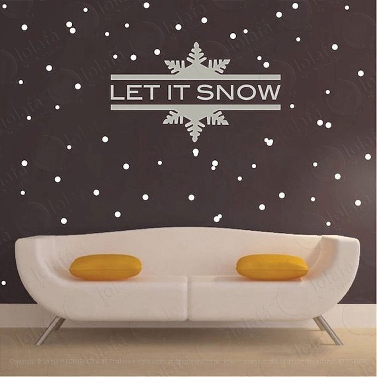 let is snow adesivos de natal mod:2