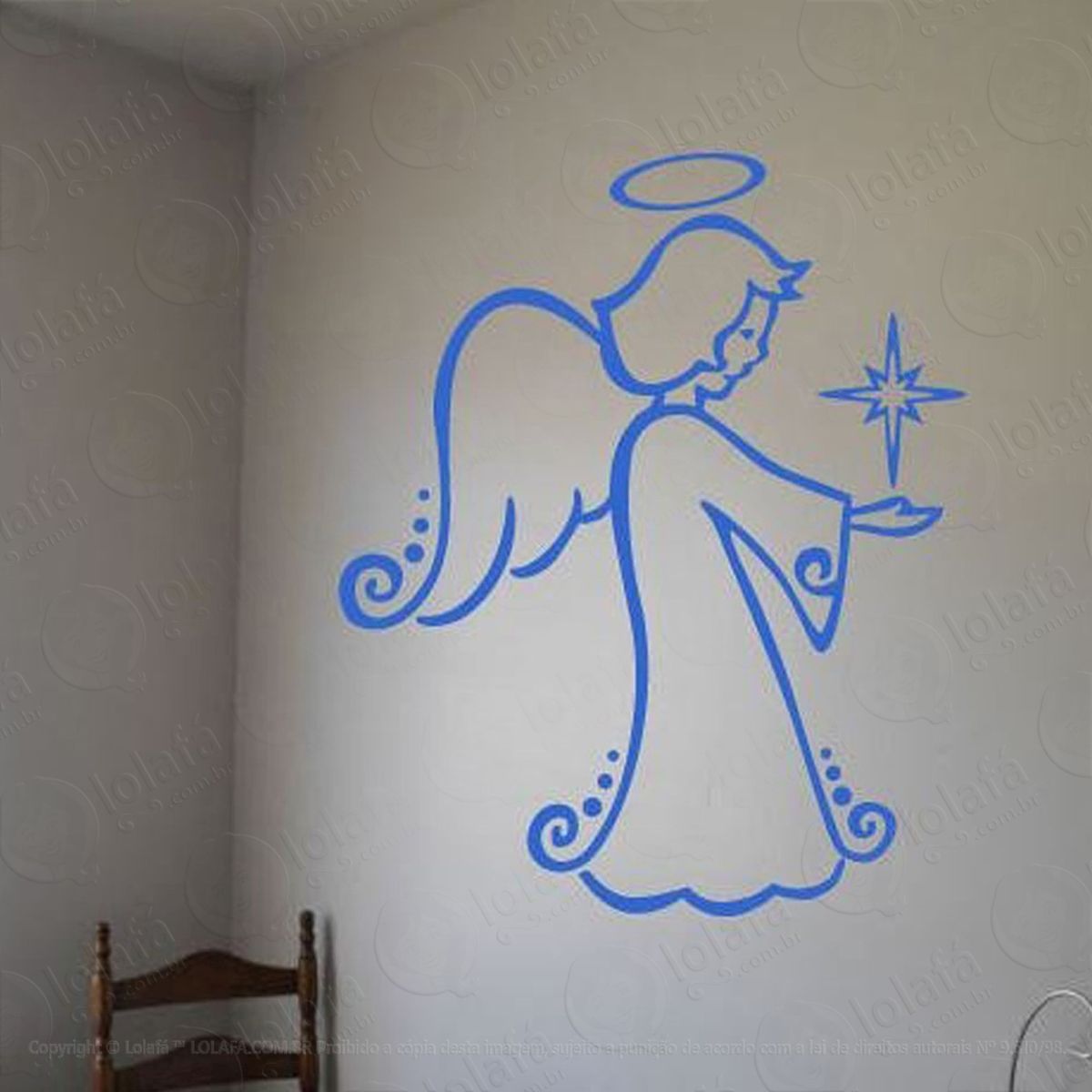 anjo adesivos de natal mod:13