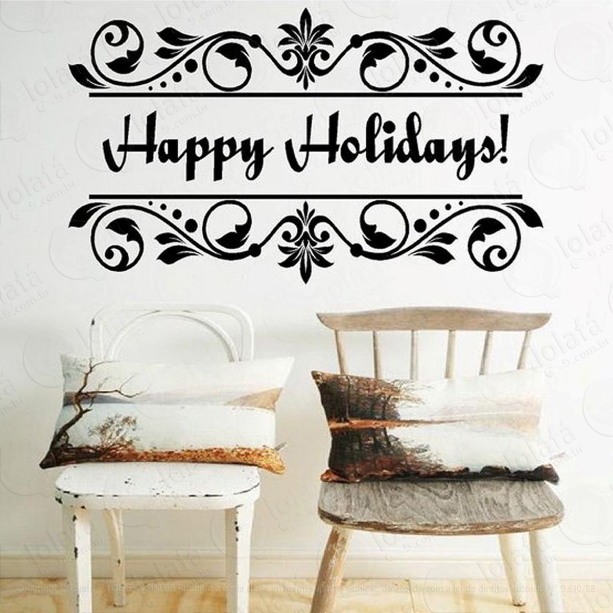 arabescos adesivos de natal mod:16