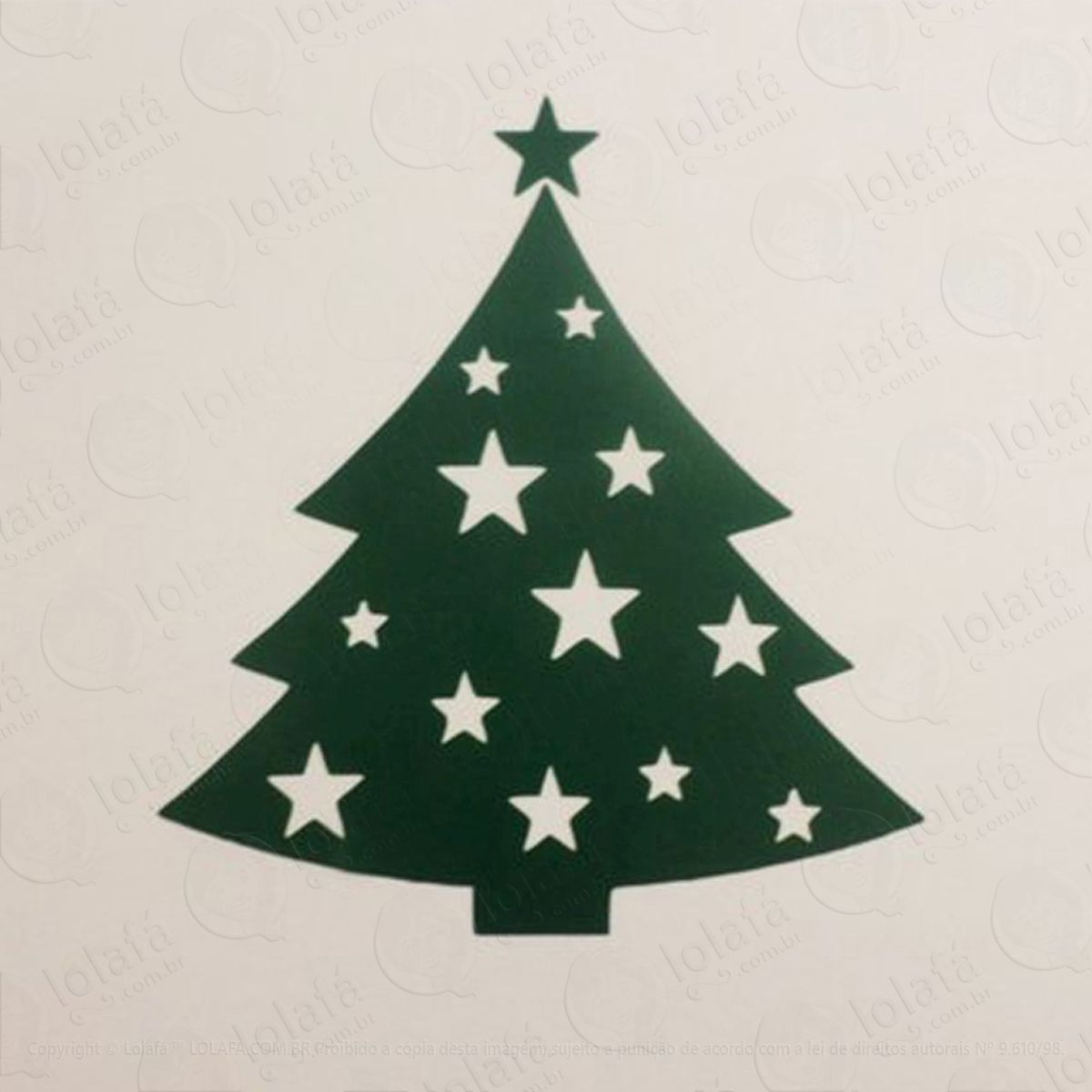 Árvore com estrelinhas adesivos de natal mod:19