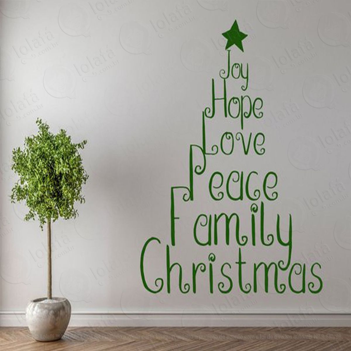 Árvore de bênçãos adesivos de natal mod:23