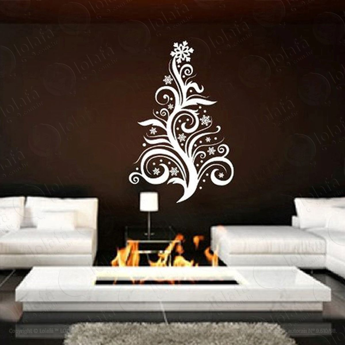 Árvore de moderna adesivos de natal mod:25