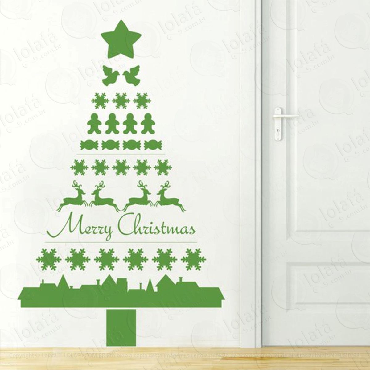 Árvore adesivos de natal mod:30