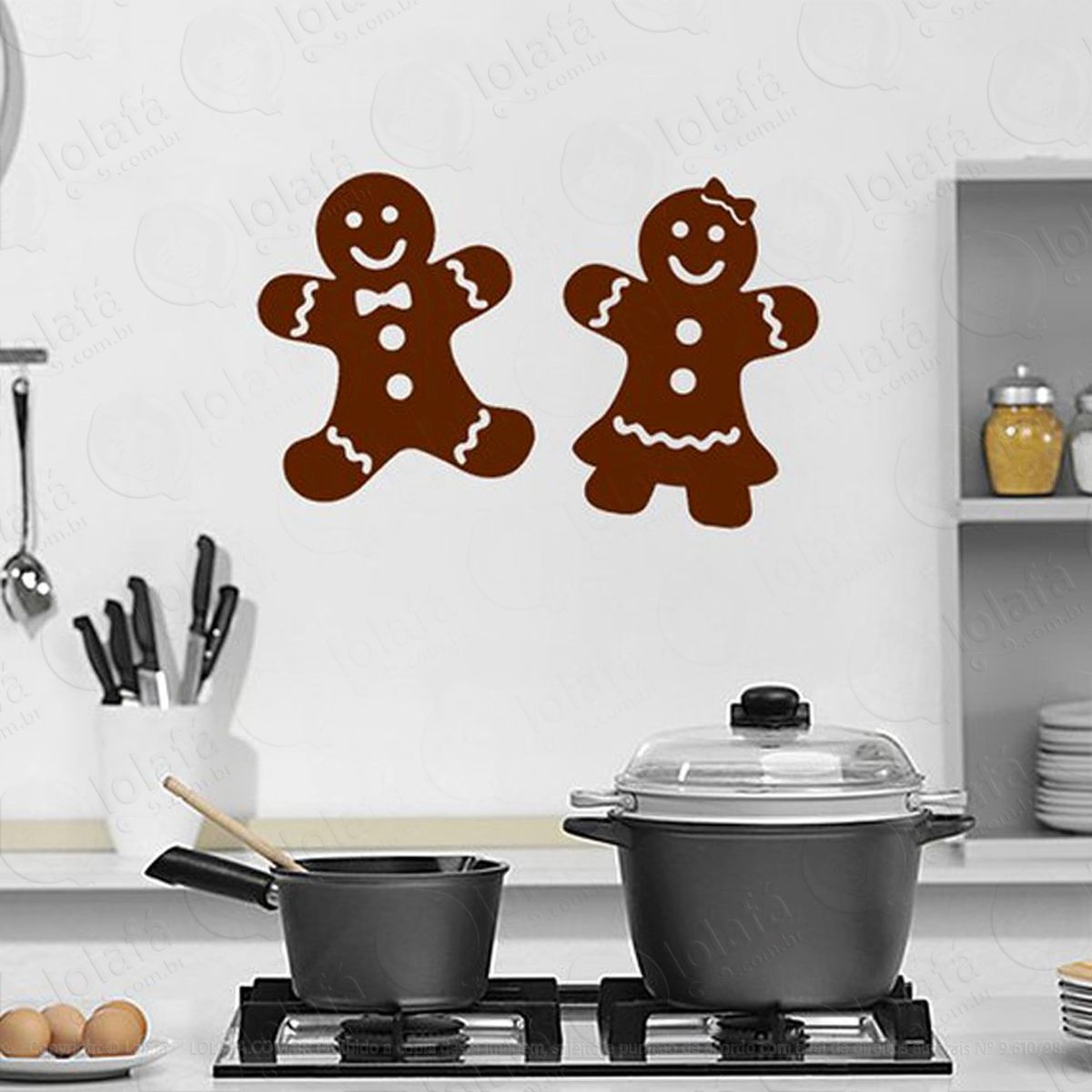 biscoito de gengibre adesivos de natal mod:44
