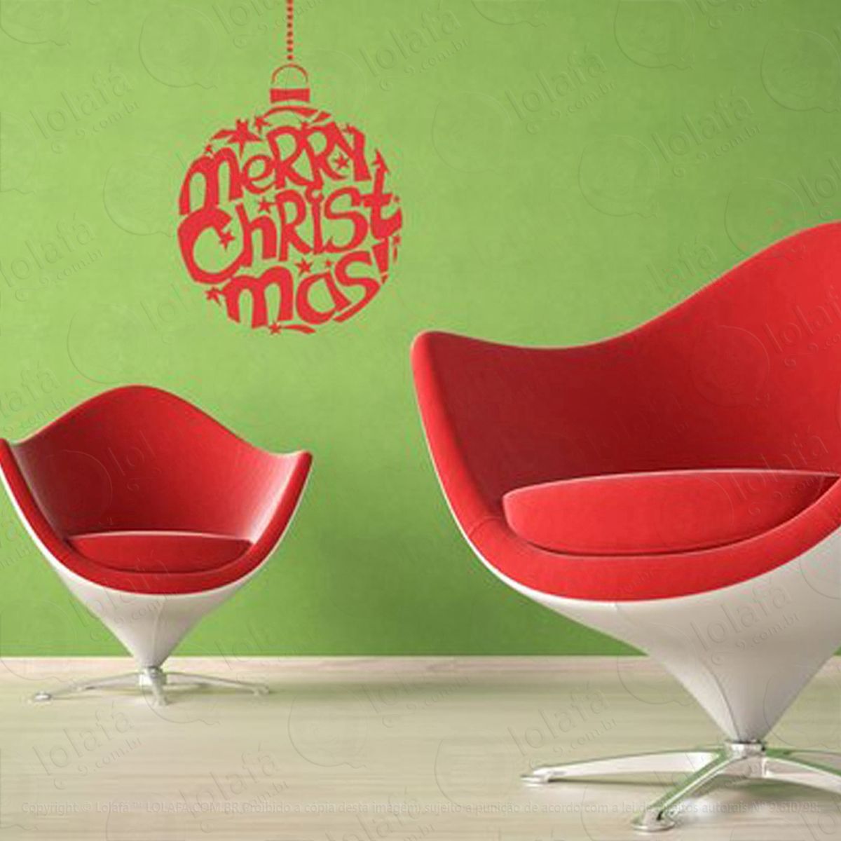 bola adesivos de natal mod:46
