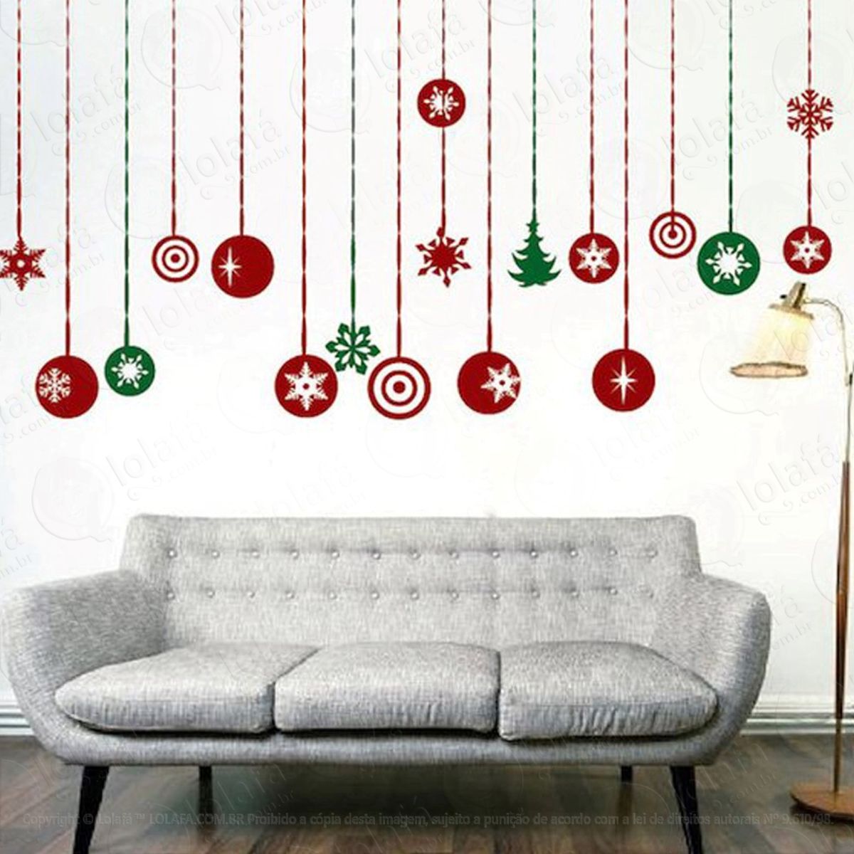 bolas adesivos de natal mod:48