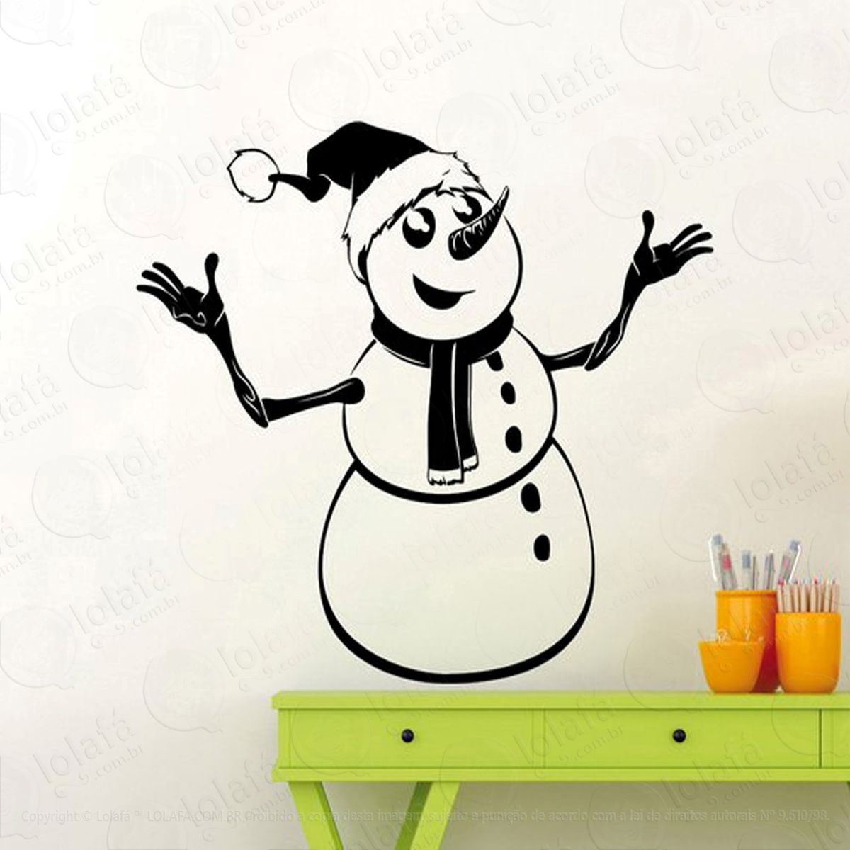 boneco de neve adesivos de natal mod:52