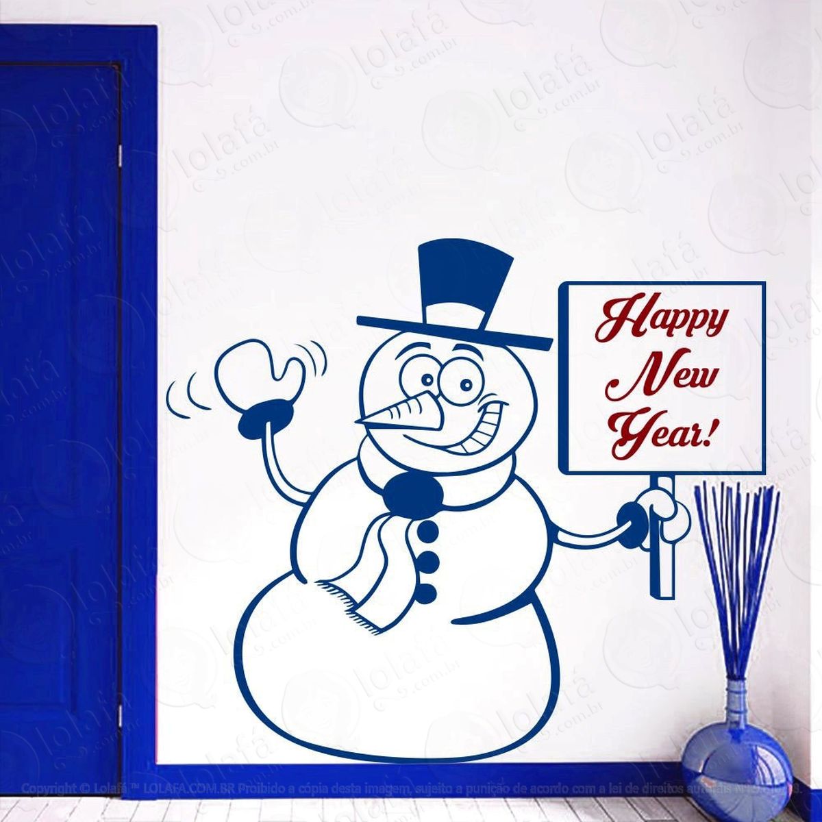 boneco de neve adesivos de natal mod:54