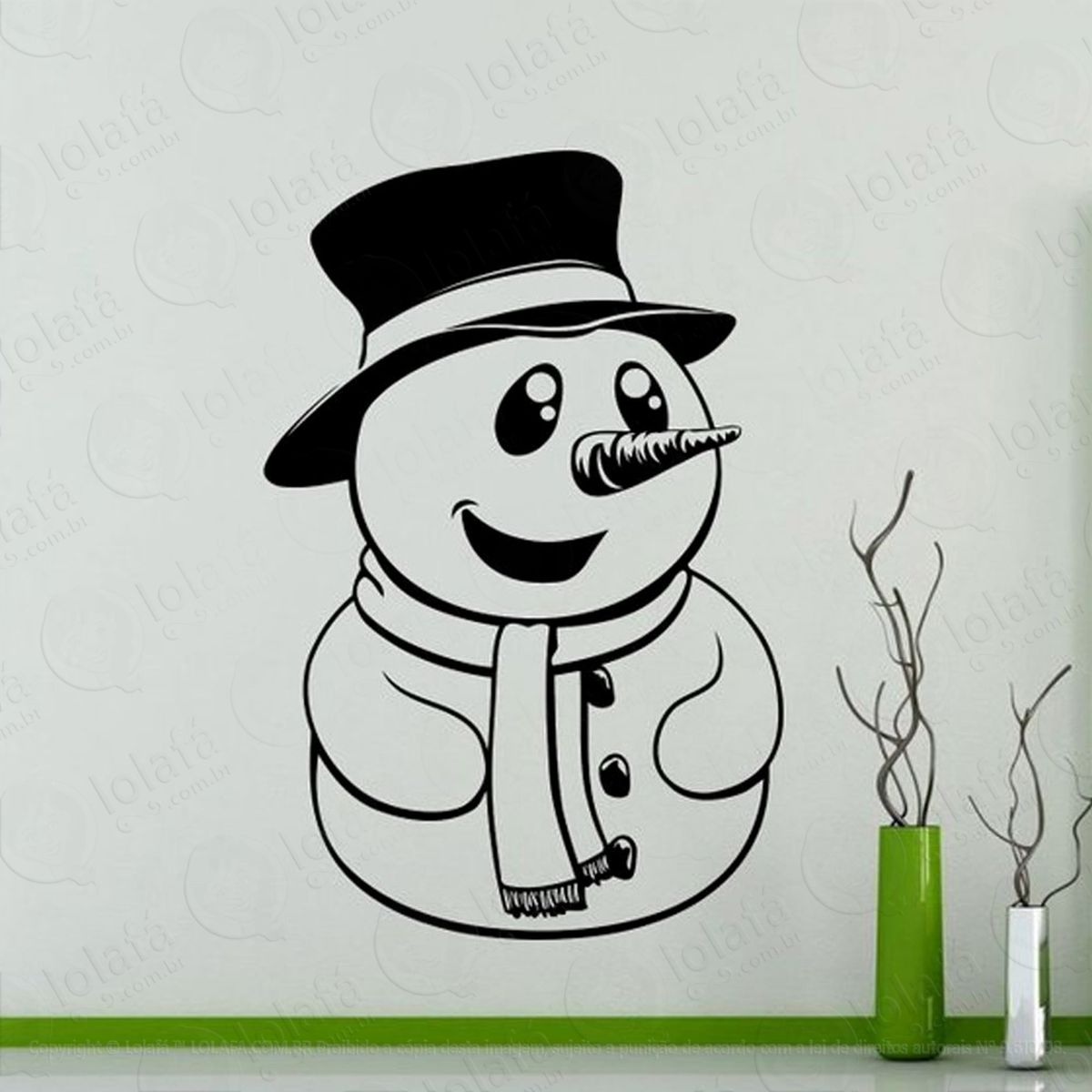 boneco de neve adesivos de natal mod:55