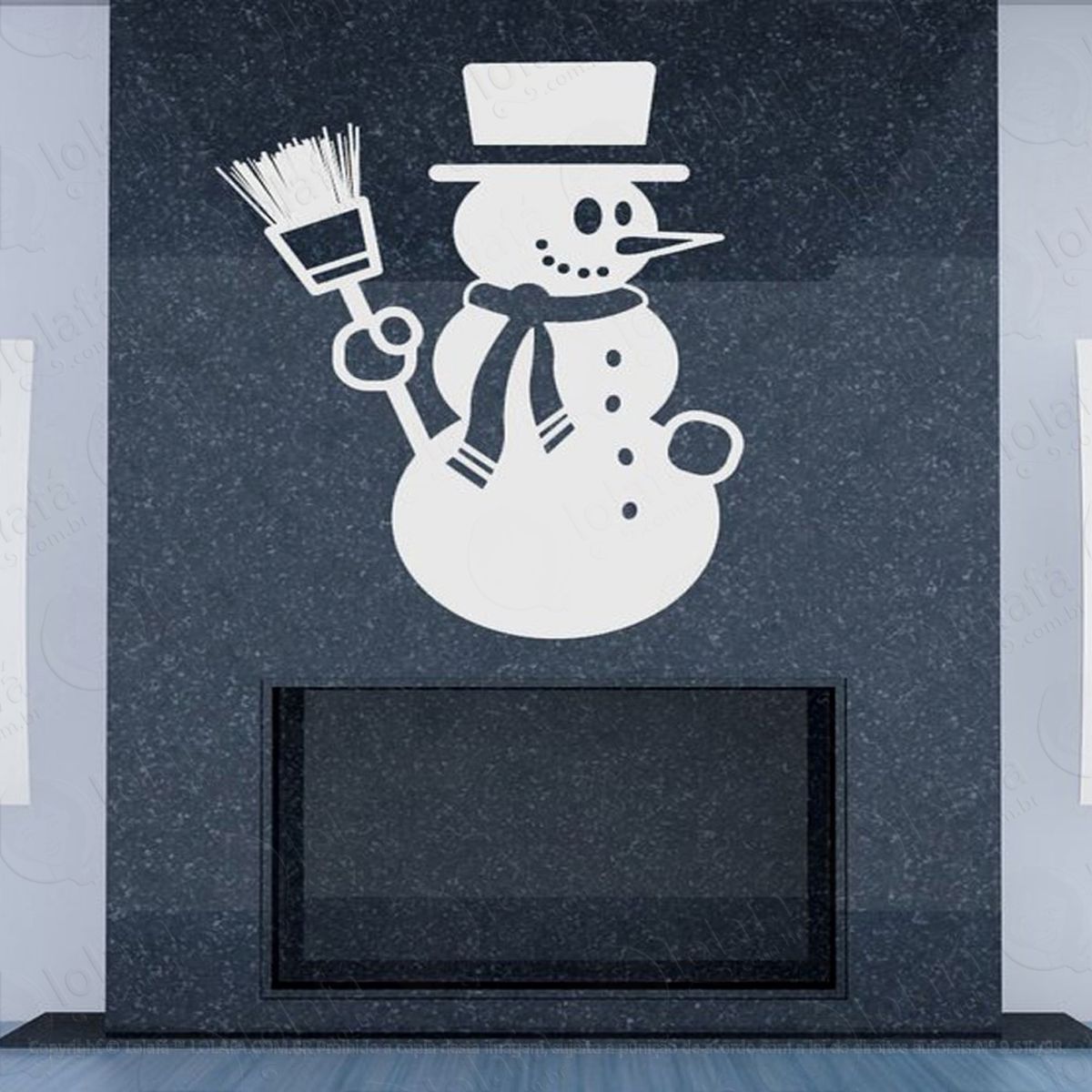 boneco de neve adesivos de natal mod:56