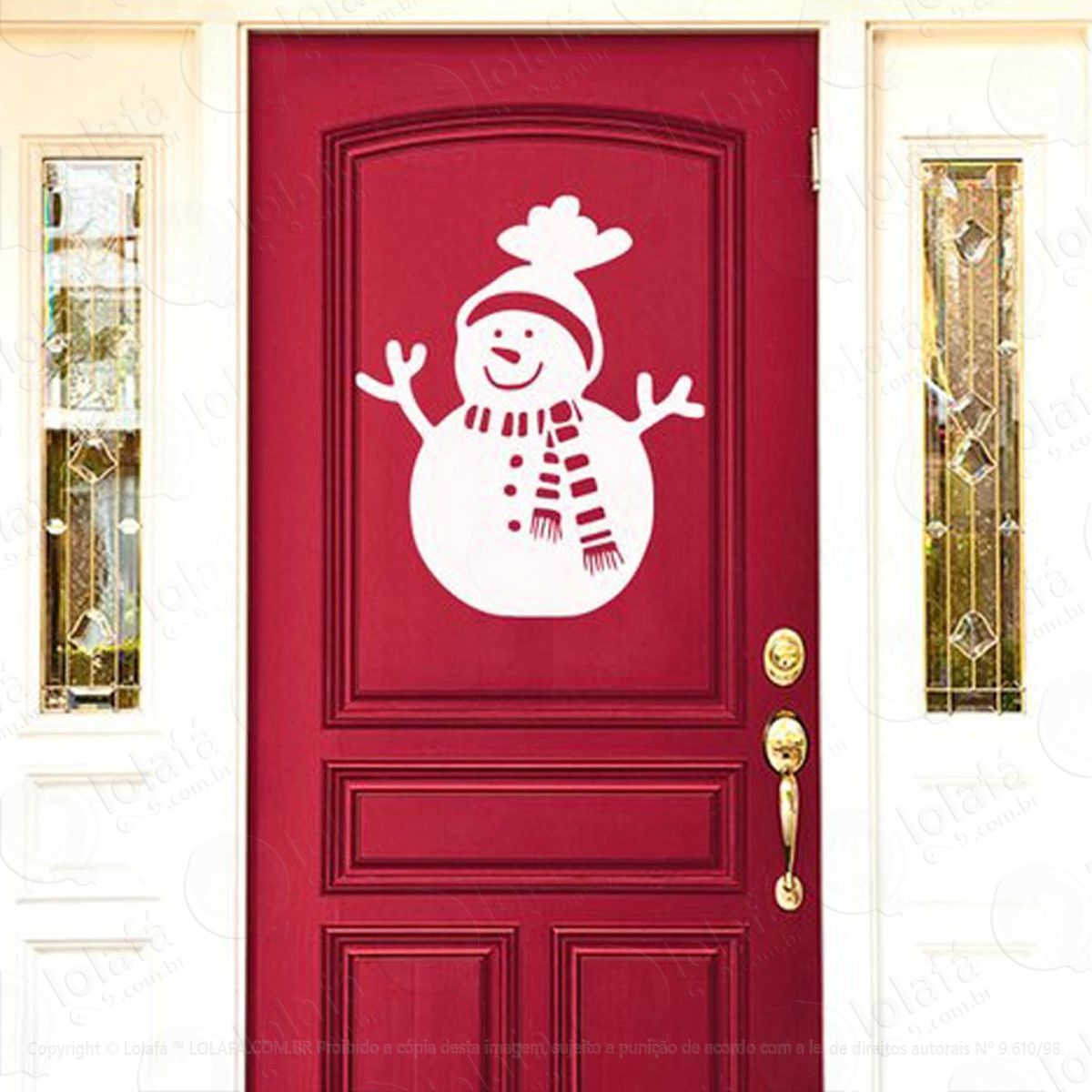 boneco de neve adesivos de natal mod:58