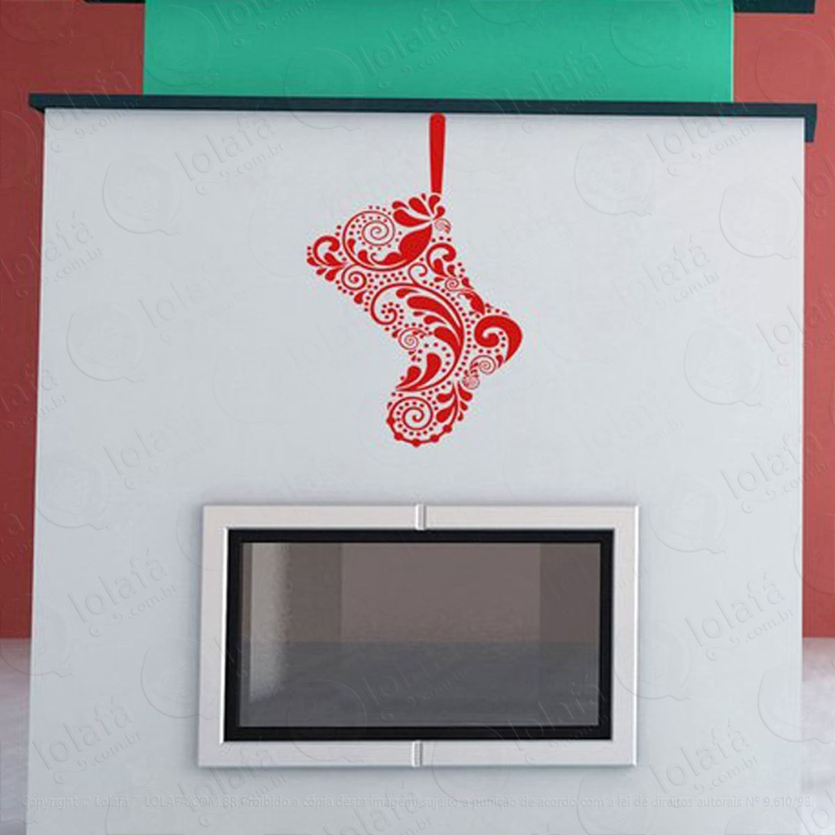 botinha adesivos de natal mod:63