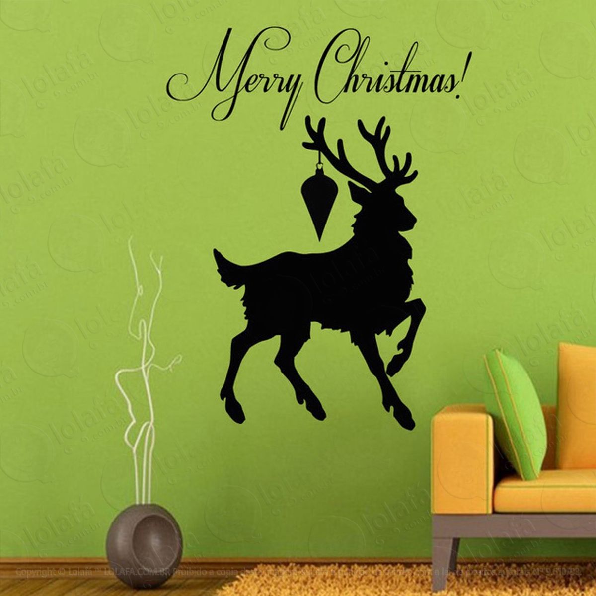 cervos adesivos de natal mod:69