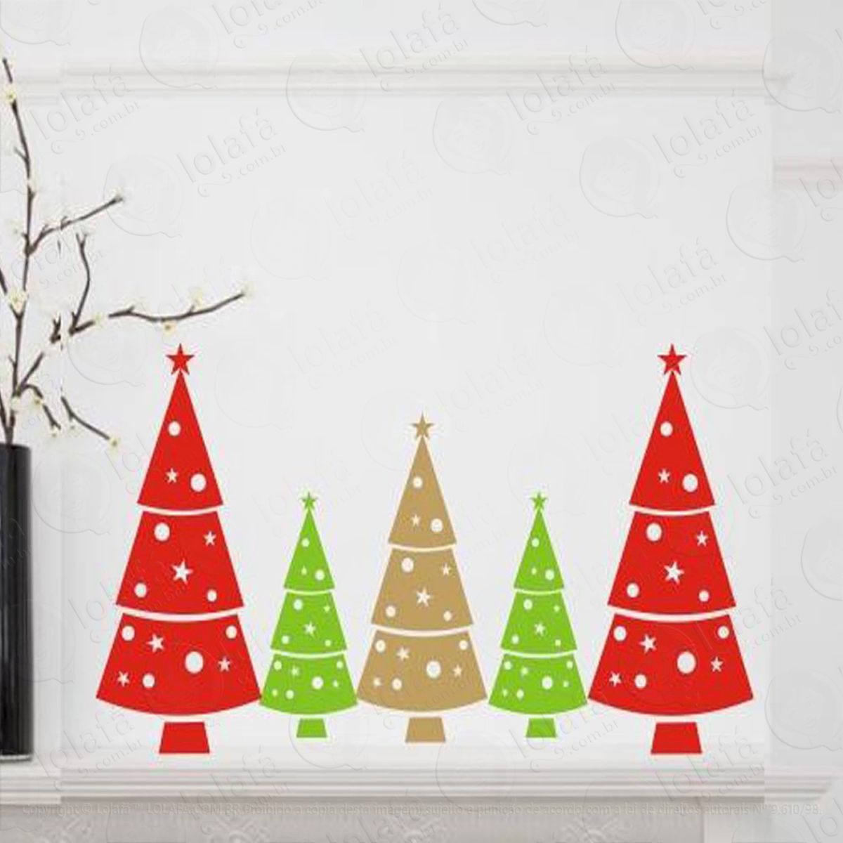 Árvore adesivos de natal mod:80