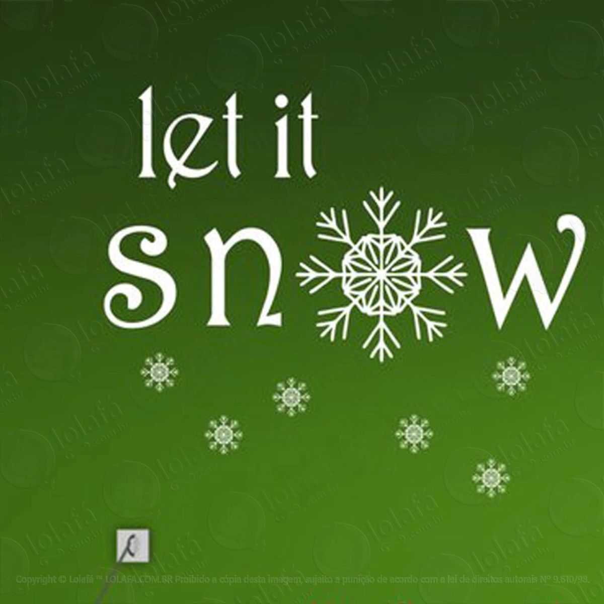 deixe nevar adesivos de natal mod:81