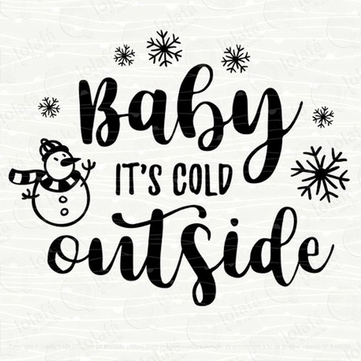 está frio lá fora adesivos de natal mod:88