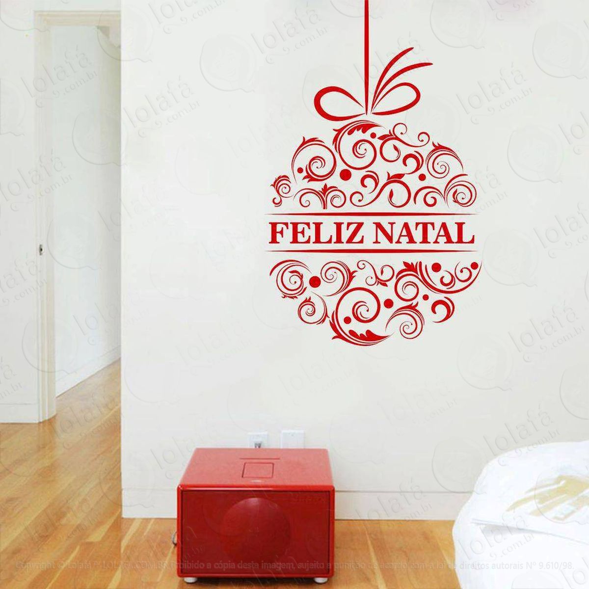 arabesco bola adesivos de natal mod:95