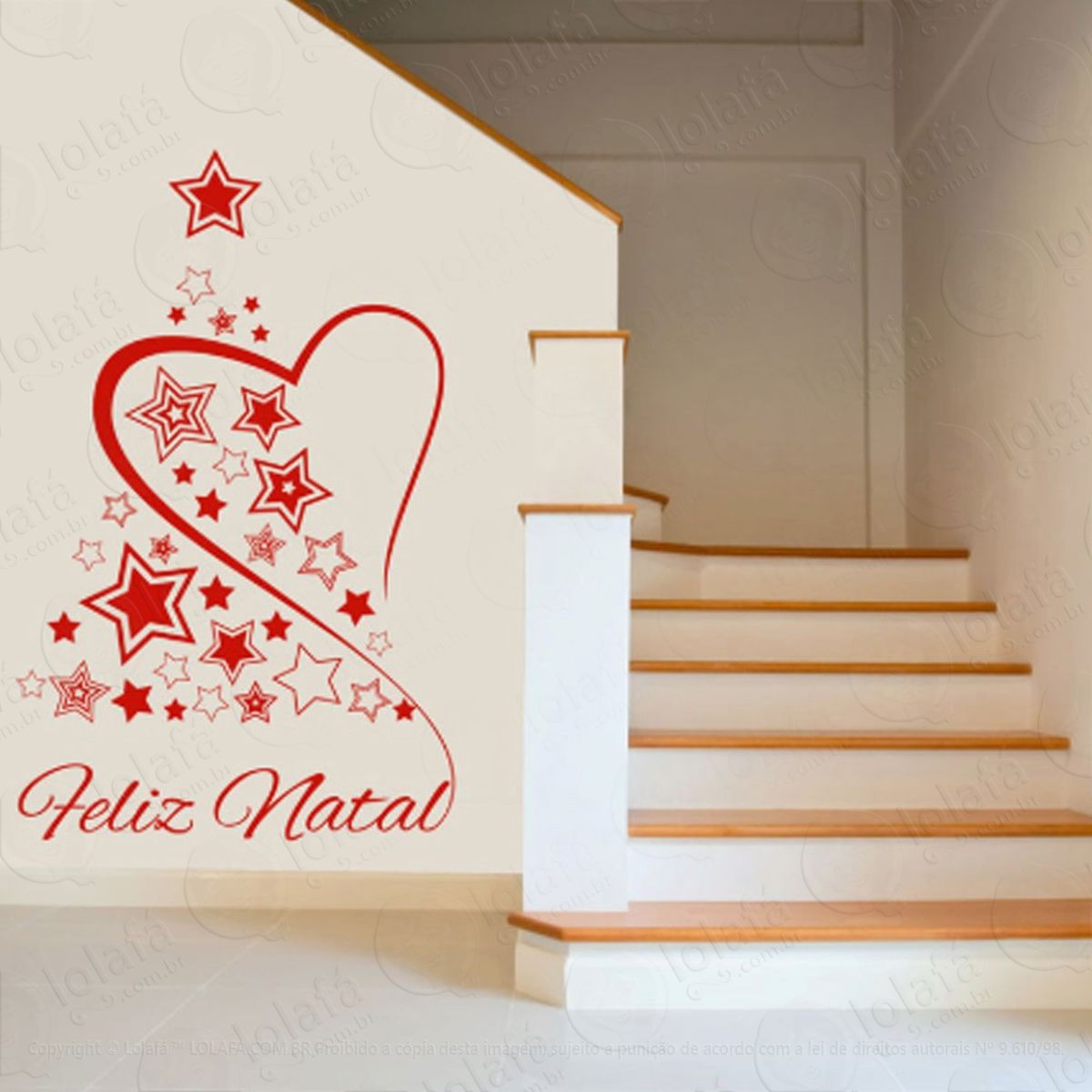 coração adesivos de natal mod:99