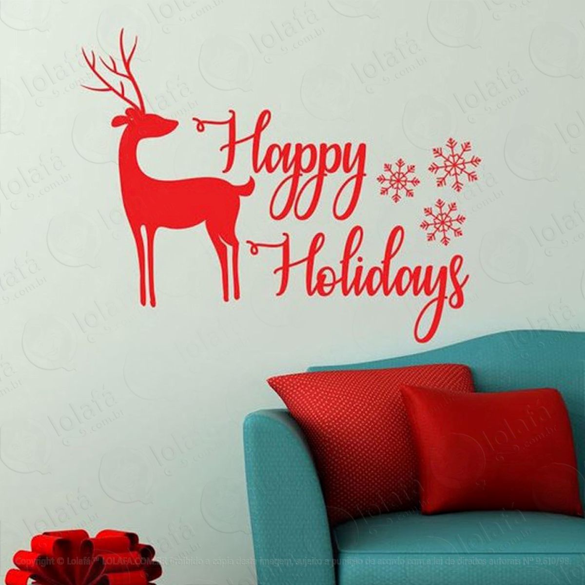 rena clássica adesivos de natal mod:107