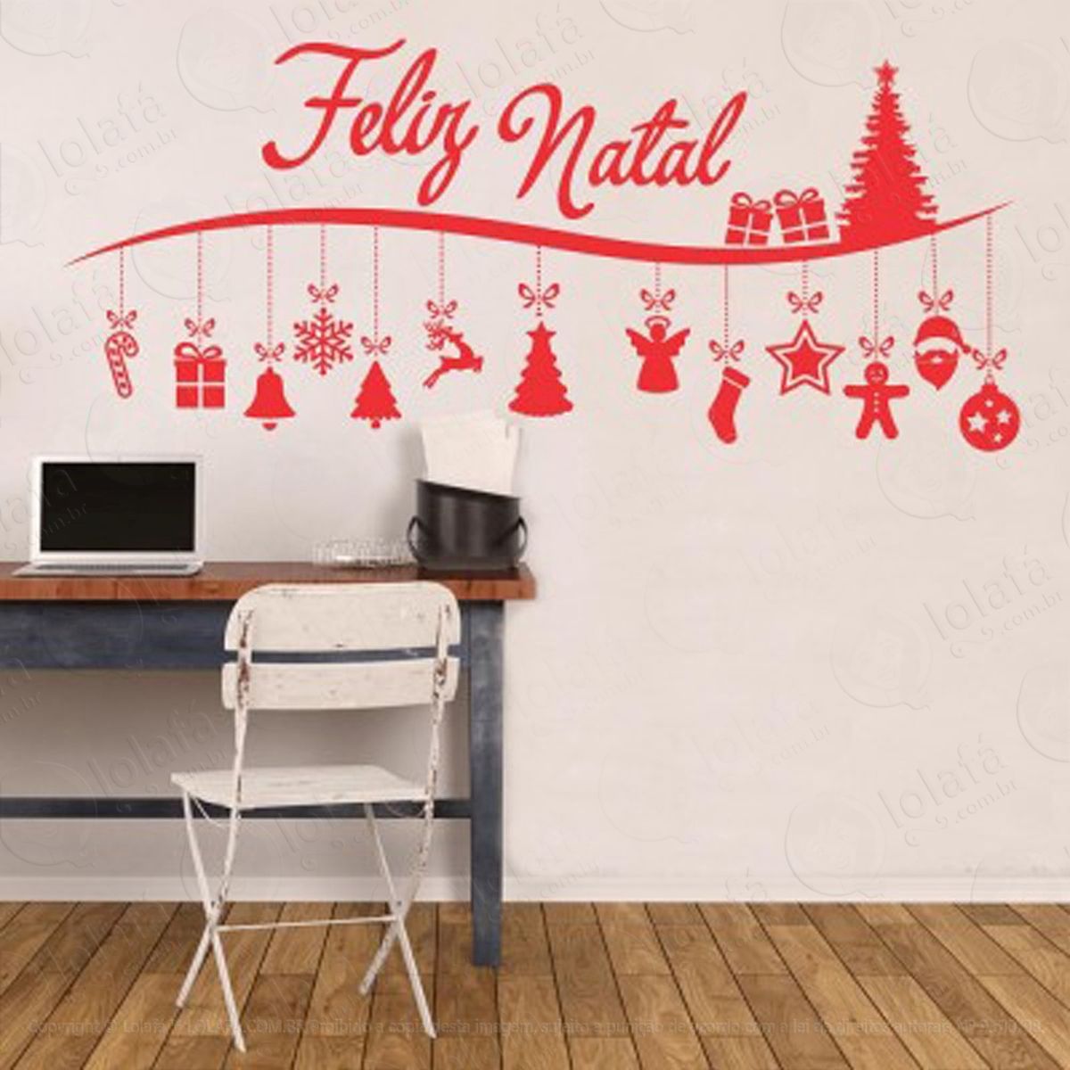 feliz adesivos de natal mod:110