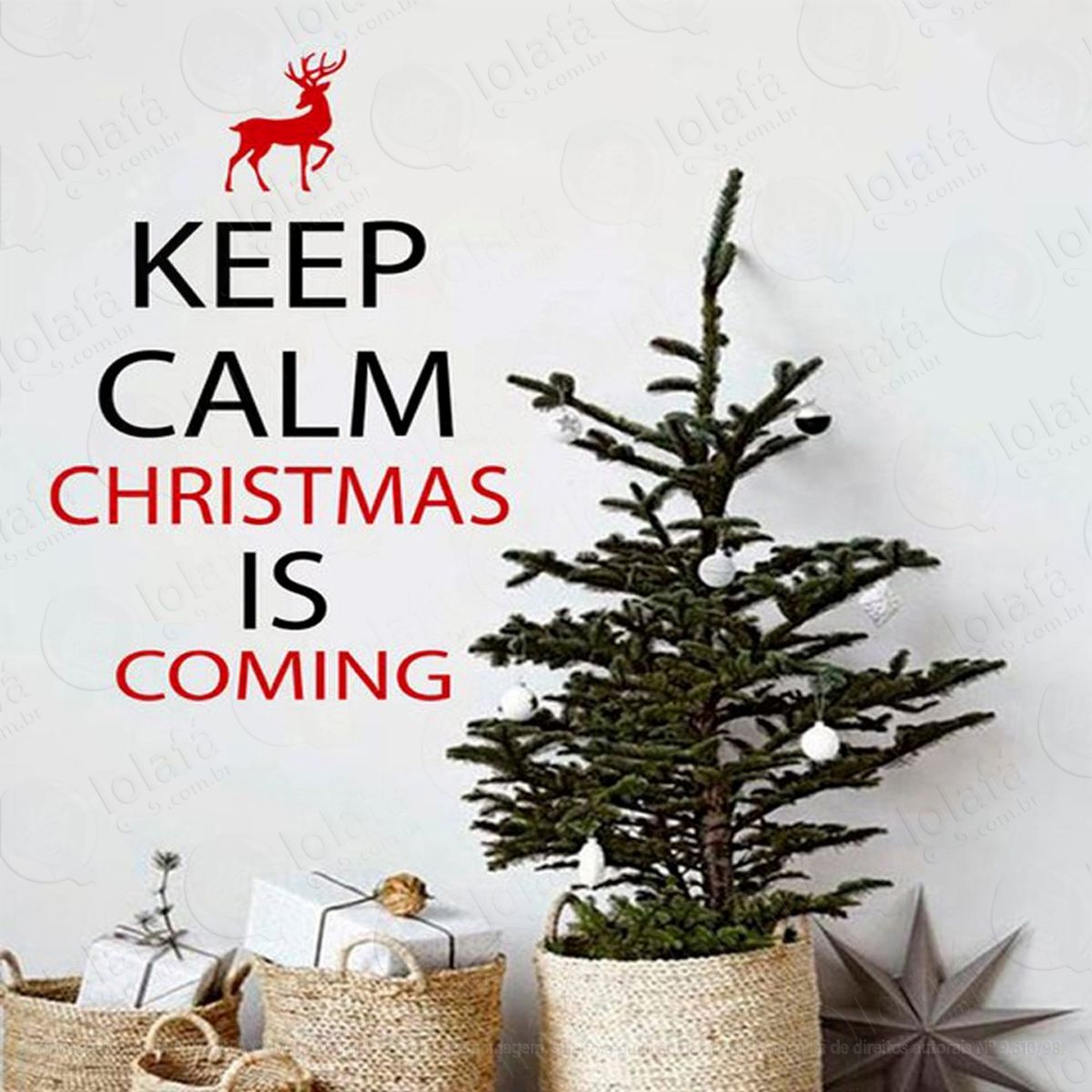 keep calm adesivos de natal mod:122