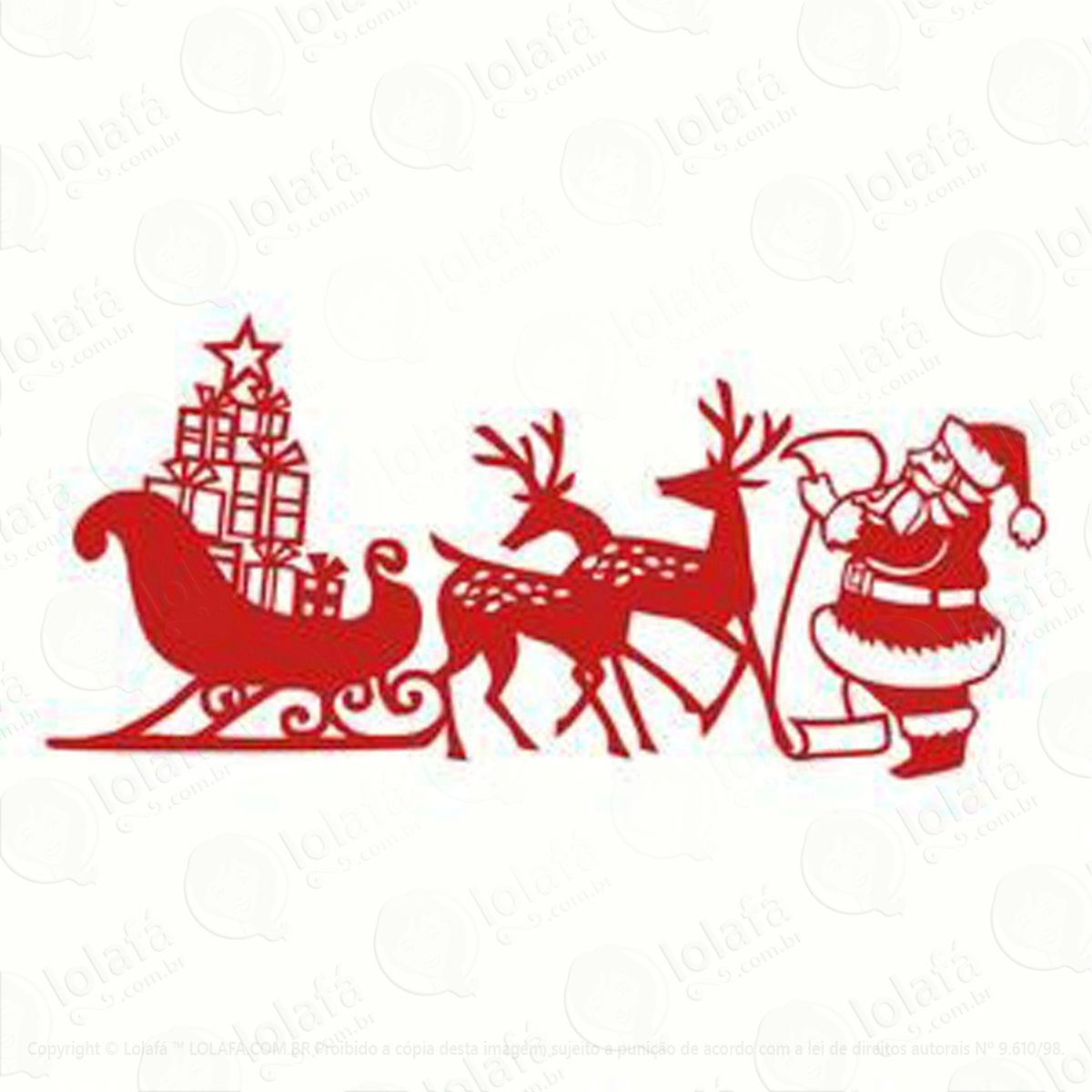 lista de noel adesivos de natal mod:128