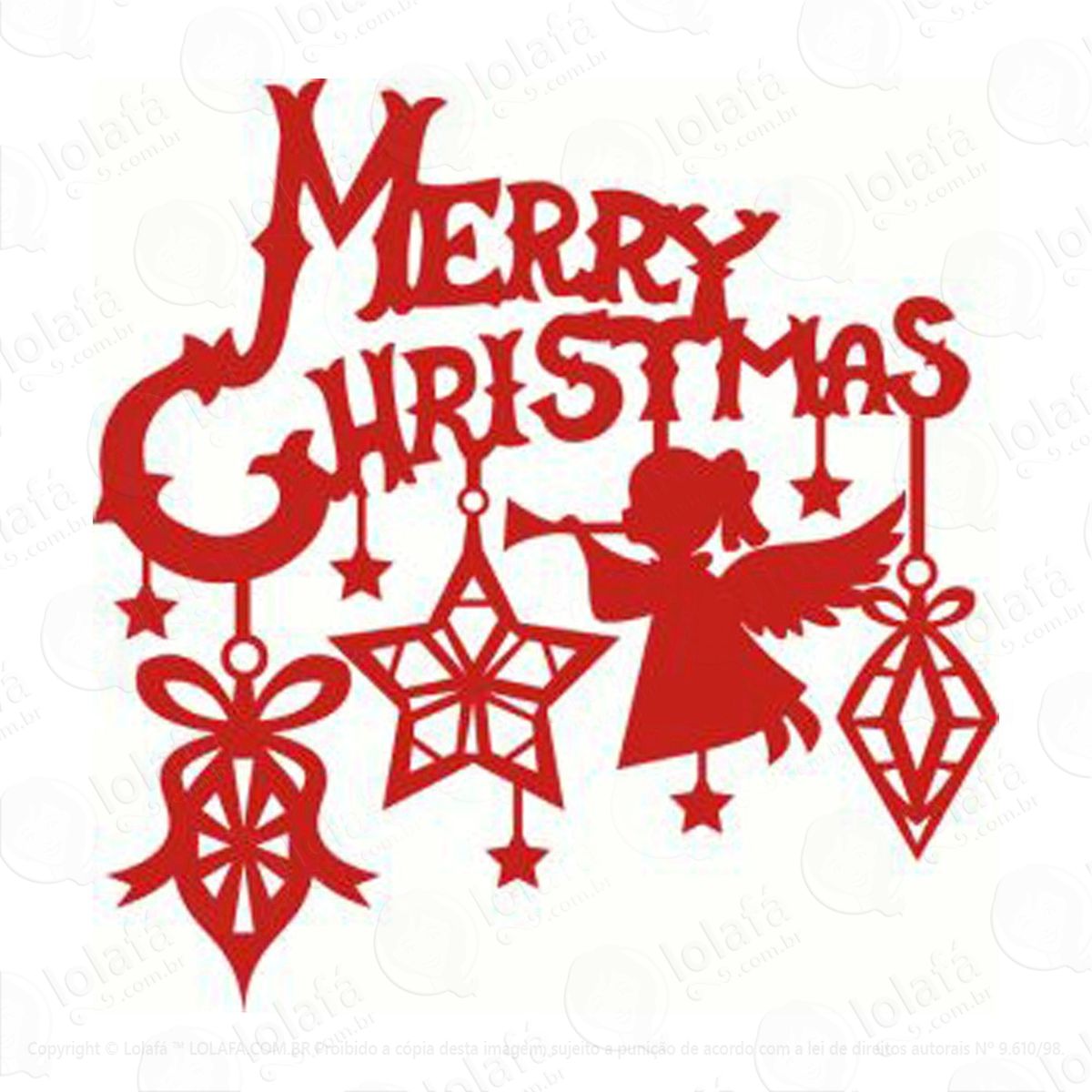 anjo adesivos de natal mod:145
